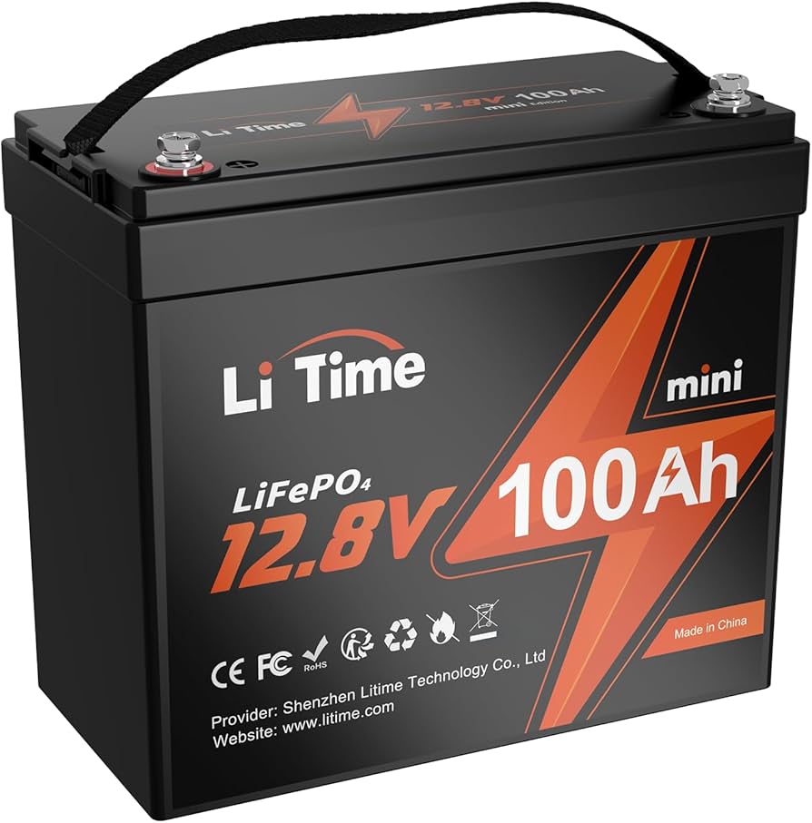 Amazon | LiTime 12V100Ah miniリン酸鉄リチウムイオンバッテリー