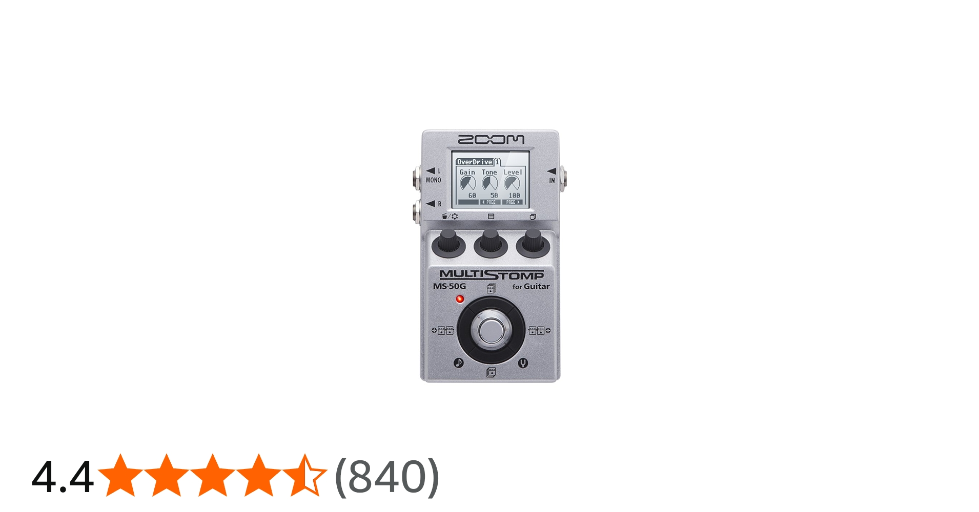 Amazon.co.jp: ZOOM MULTI STOMP マルチエフェクター MS-50G : 楽器