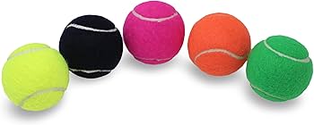 Amazon | Priceの5色のテニスボール。 圧力がなく、耐久性があり