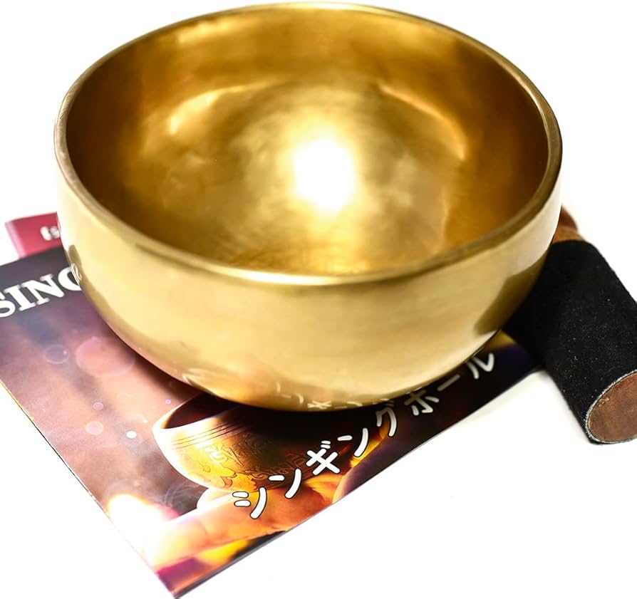 ヨガやヒーリングに手打ちシンギングボウル22cm 宝蔵神