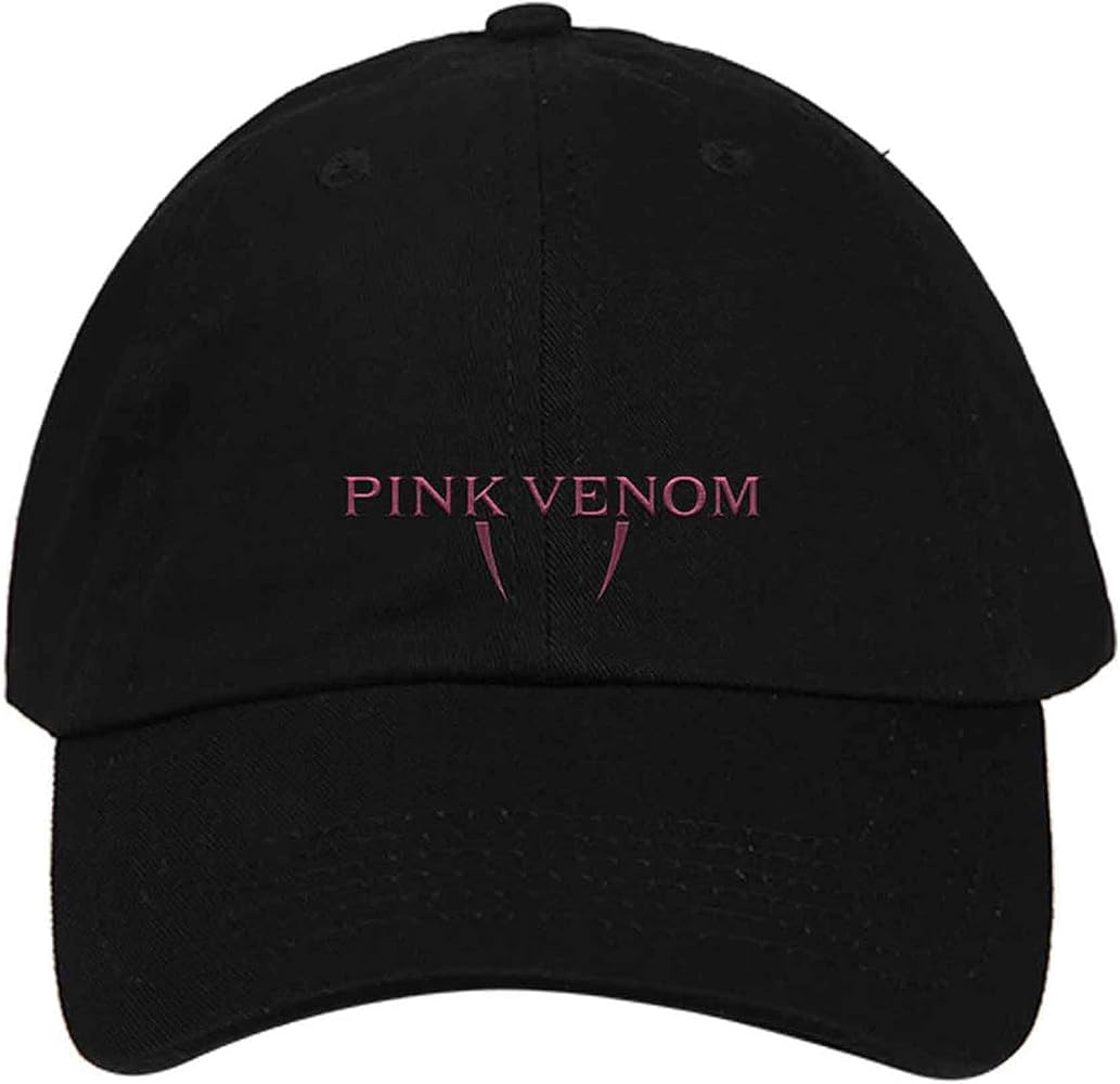 Men's BlackPink Pink Venom Baseball Cap One Size Black at Amazon