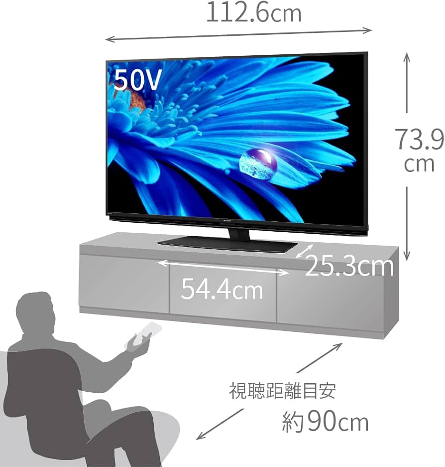 Amazon | シャープ 50V型 4K 液晶 テレビ AQUOS 4T-C50EN2 N-Black