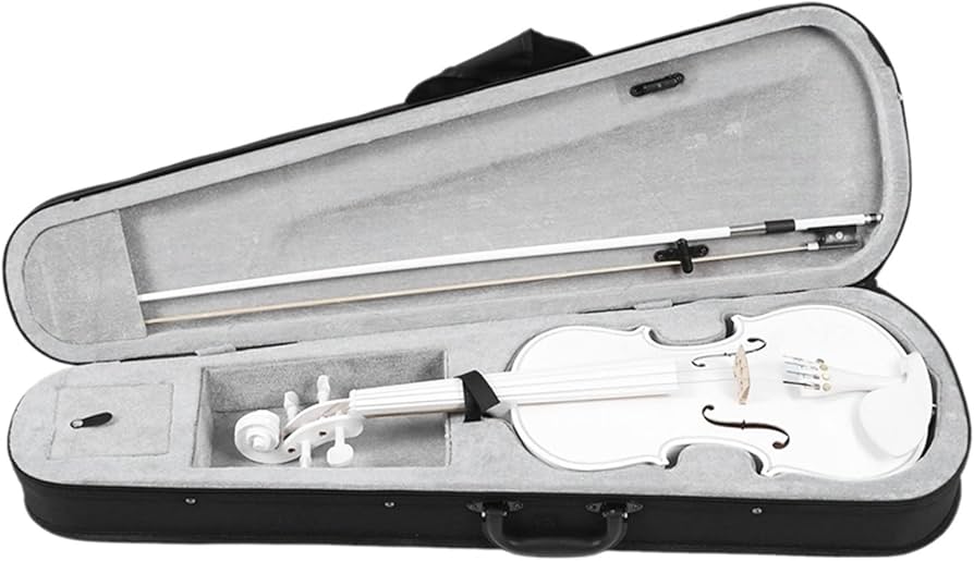 Amazon.co.jp: バイオリン4/4学生、初心者、専門家、公演のための白い