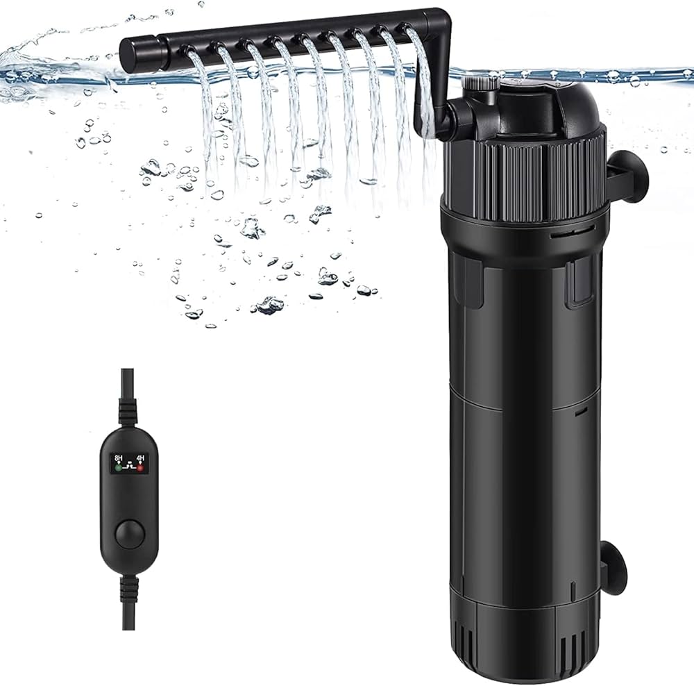 Amazon.co.jp: 水槽フィルター 水中殺菌灯内蔵水中ポンプ 流量調整機能