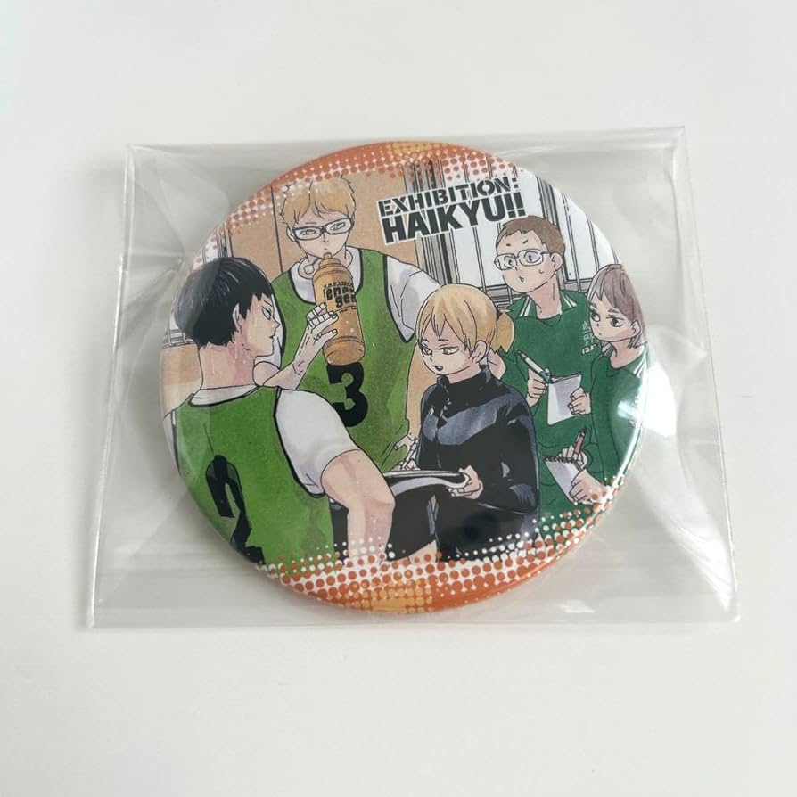 ハイキュー布くるみ缶バッジ烏野日向影山月島山口谷地