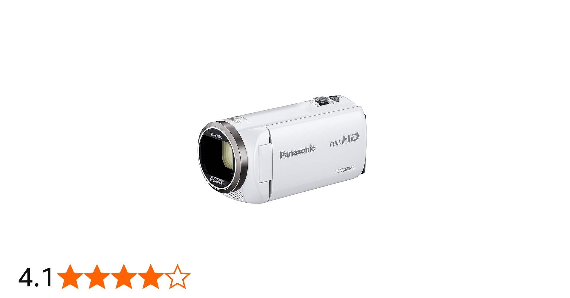 Amazon | パナソニック HDビデオカメラ V360MS 16GB 高倍率90倍ズーム