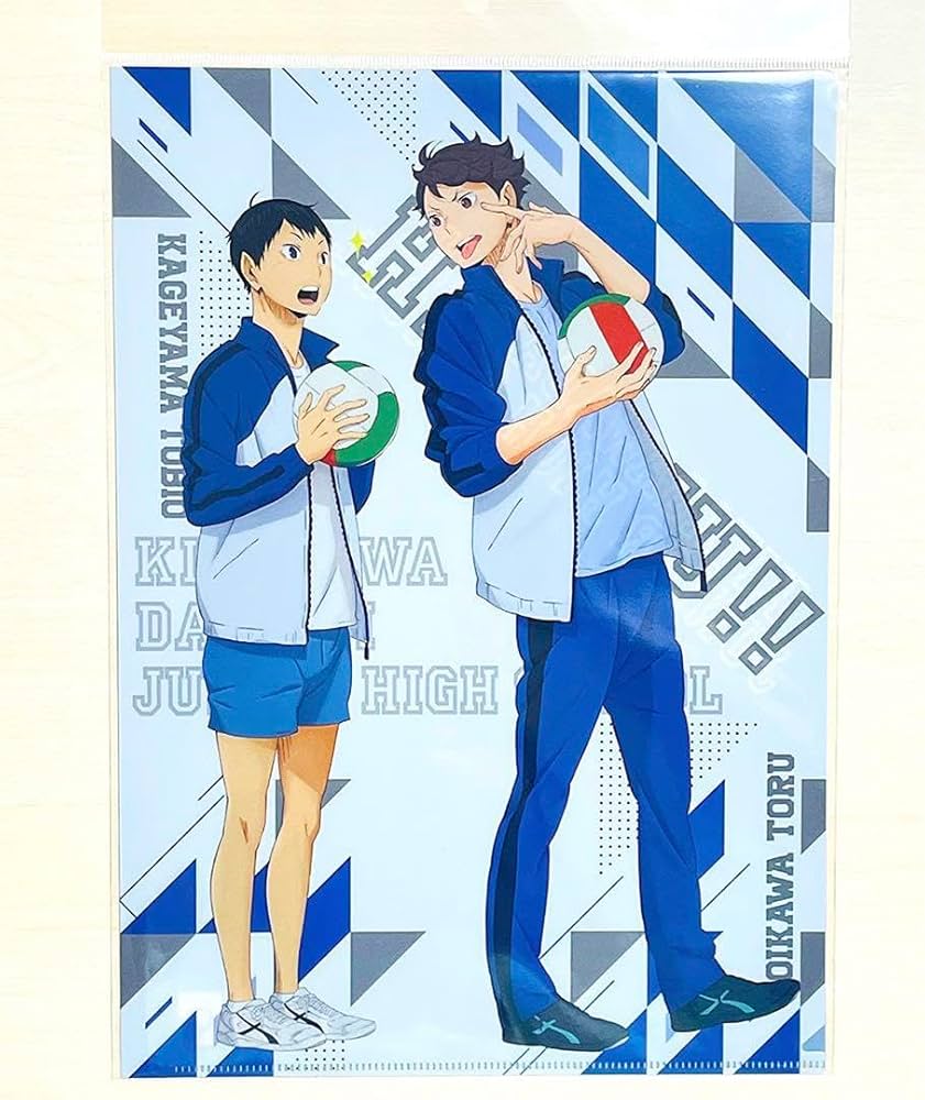 ハイキュー アニくじ クリアファイル 影山飛雄 及川徹 ハイキュー