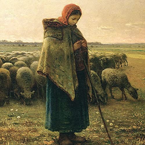 Amazon.co.jp: 額絵 ミレー 羊飼いの少女 F4 （G4-BM011-F4） 代引き