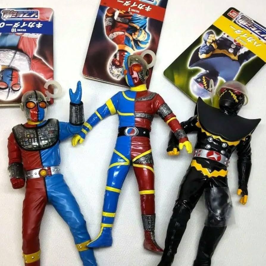 Amazon.co.jp: 〈〉ソフビ魂 キカイダー・ハカイダー・キカイダー01