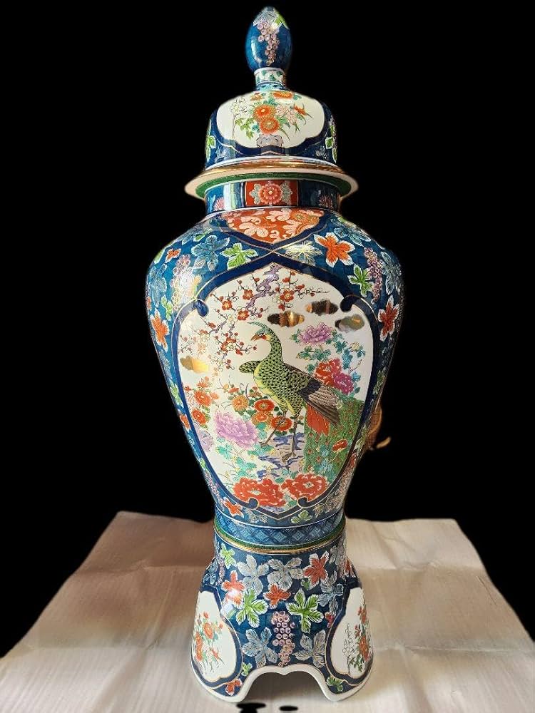 有田焼 金龍窯 博山作 壷 壺 幅奥行き約30cm 高さ約50cm 【公式通販】