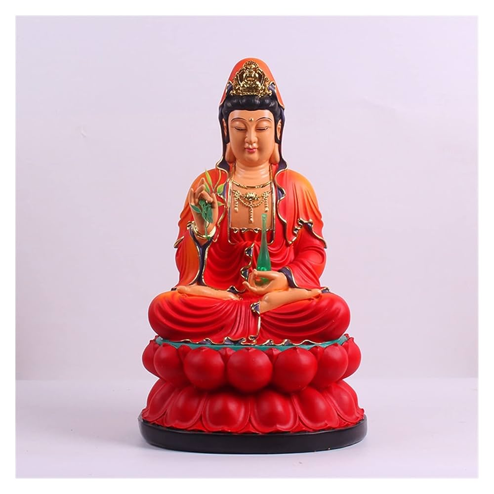 仏教美術 樹脂製 観音菩薩像 仏像 置物 V 8378 【公式通販】