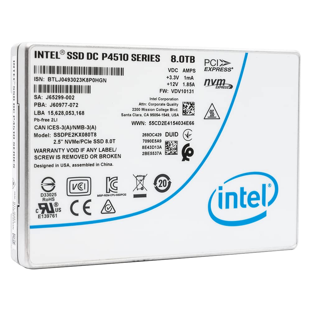 Amazon.com: Intel/SSD Intel Corporation SSDPE2KX080T801 DC P4510