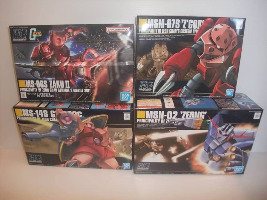 Amazon | HG 1/144 シャア専用機 4種セット ザクII（リバイブ版