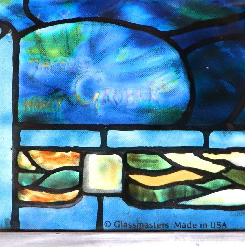 グラスマスターズ社 ヴィンテージ ステンドグラス 植物園 睡蓮の池 USA