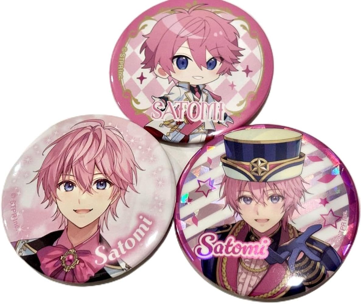 Amazon.co.jp: すとぷり✿さとみ 8周年 缶バッジ ホログラム デフォ 等身 3