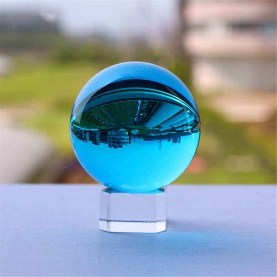 Amazon.co.jp: クリスタルガラスボール80 mm写真地球傷のない魔法の