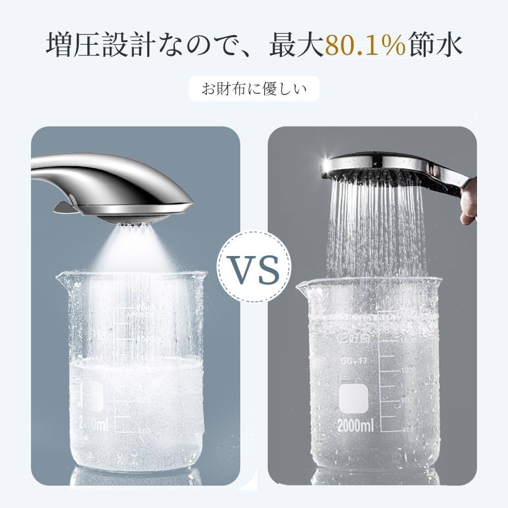 Amazon.co.jp: シャワーヘッド マイクロナノバブル 節水 高水圧 ミスト