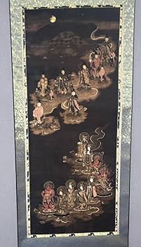 古美術 骨董 アンティーク 仏画 掛け軸 軸装 仏教美術 仏像 菩薩 梵字