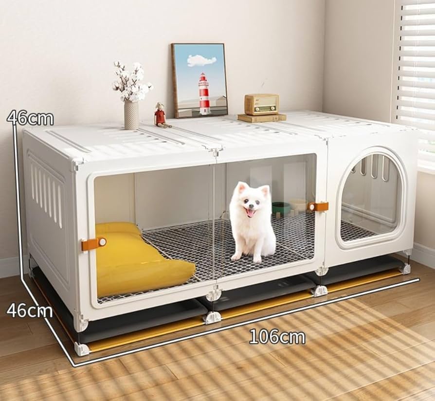 Amazon.co.jp: Yobuisg 小型犬用ゲージ 犬用ゲージ トイレ別 犬 ゲージ