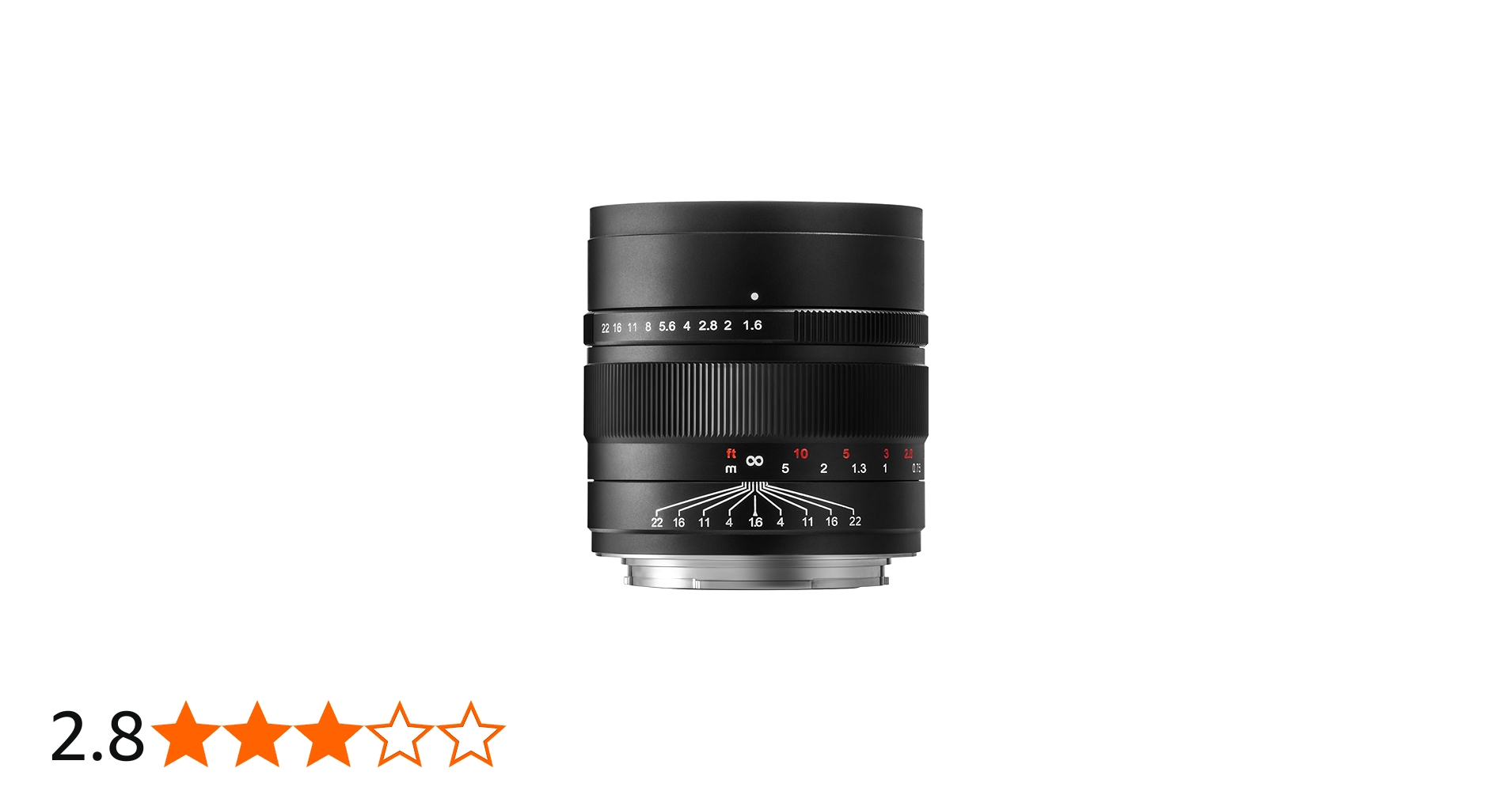 Amazon.co.jp: 中一光学 SPEEDMASTER 80mm F1.6 Gマウント 富士