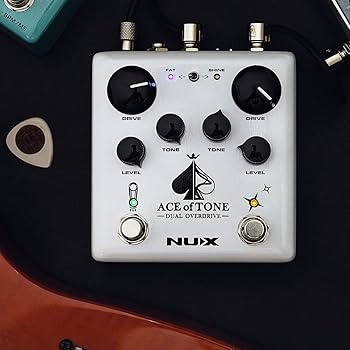 Amazon.com: NUX ACE of Tone Dual Overdrive Effect Pedal stacked