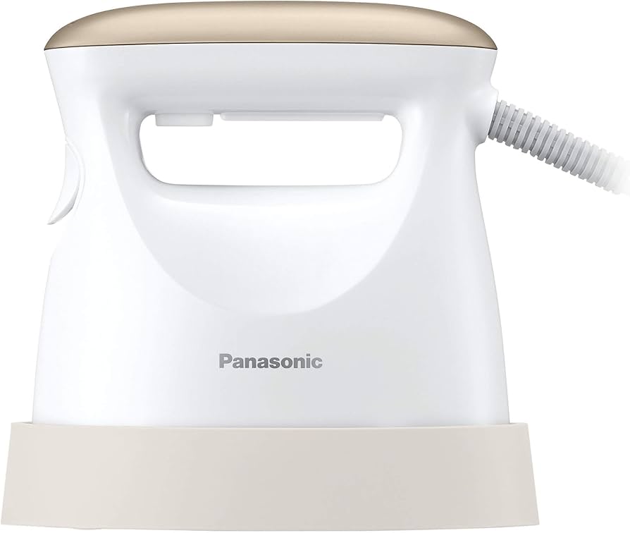 Amazon | パナソニック 衣類スチーマー 360°スチーム ピンクゴールド調