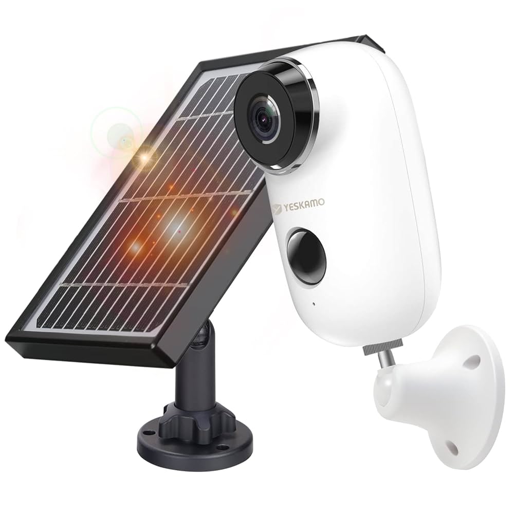 YESKAMO 防犯カメラ 2台 ソーラーパネル付き 楽天市場】ソーラーパネル