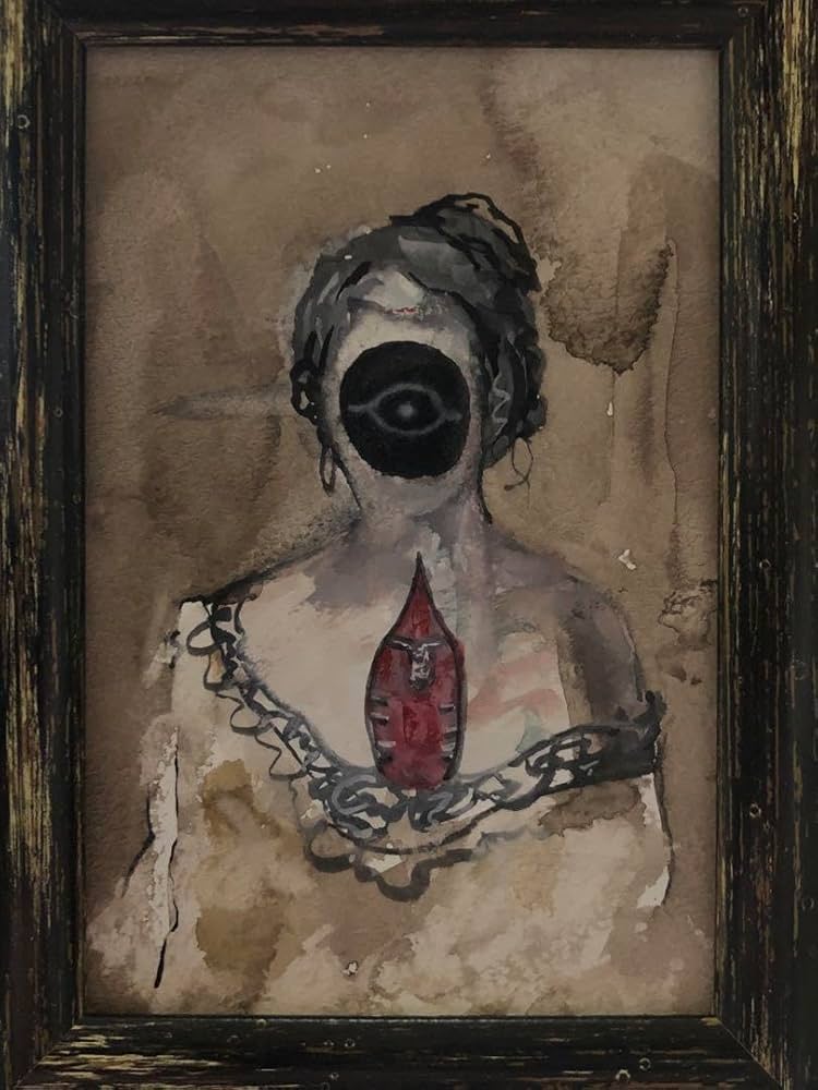 作者micchan 油絵F15号原画日本人形