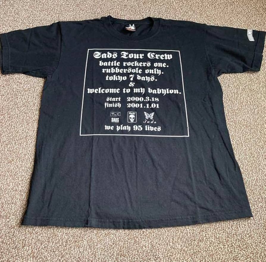 FULL FACE☆1999年 ファーストツアー SADS Tシャツ☆黒夢 清春