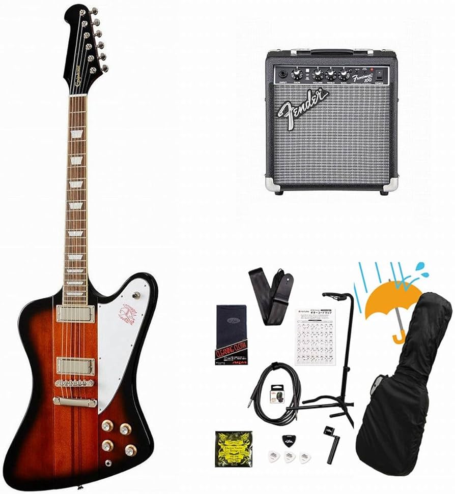Amazon | Epiphone/Inspired by Gibson Firebird Vintage Sunburst (VS