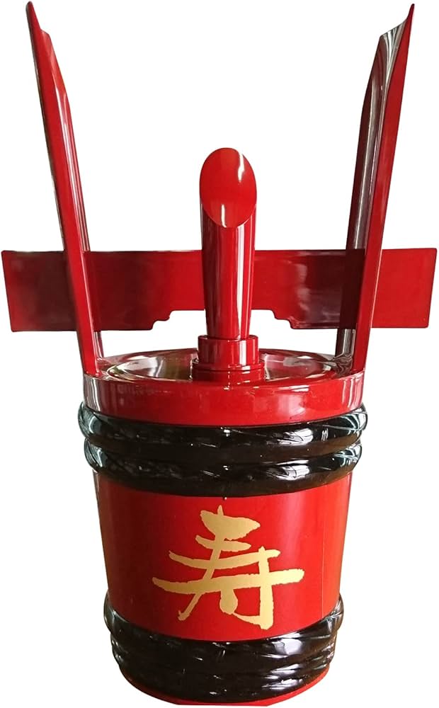 Amazon.co.jp: 樽酒屋 縁起の良い来福の角樽 つのだる 1.8L 来福酒造