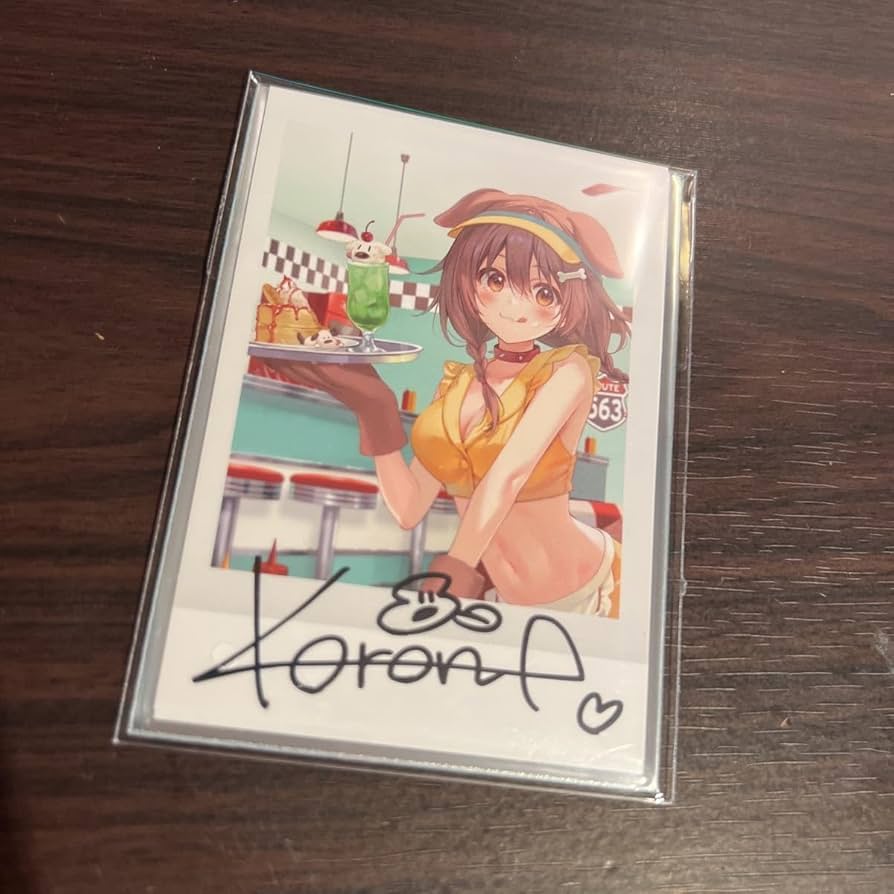 戌神ころね 初個人ボイス 直筆サイン入りポストカード ホロライブ 戌神ころ