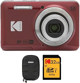 Amazon.com : Kodak PIXPRO Friendly Zoom FZ55 Digital Camera (Red