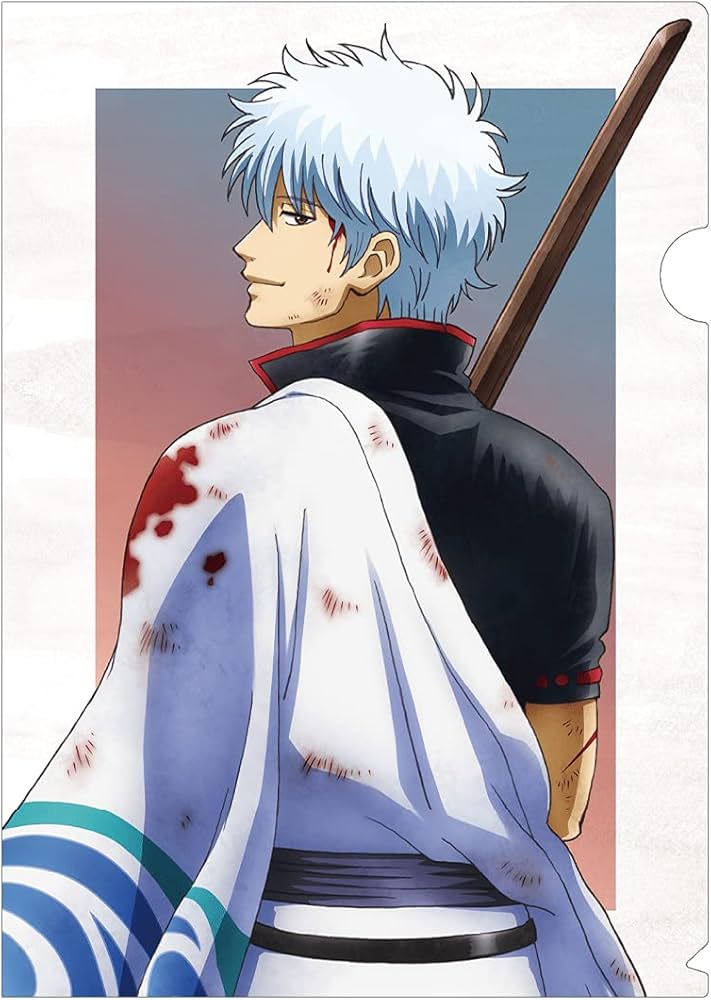 Amazon.co.jp: 銀魂 描き下ろしイラスト 坂田銀時 戦う背中ver. クリア