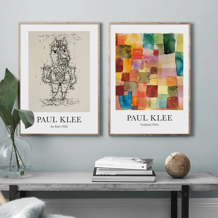 Amazon.co.jp: パウル・クレー・ポスターモダン抽象的なウォールアート