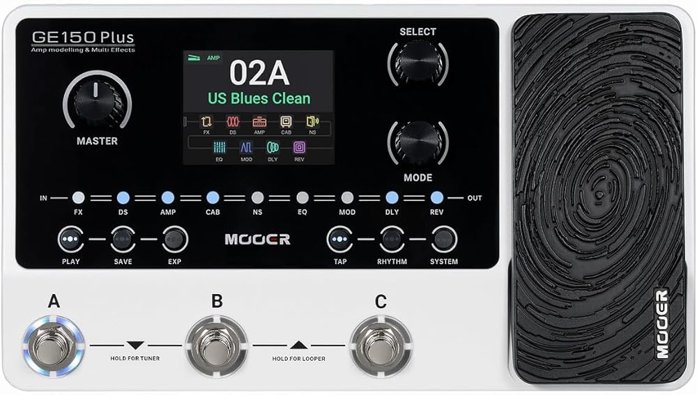 Mooer GE150 Plus - GE150をベースに進化を遂げたマルチエフェクター