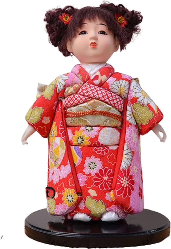 Amazon | 市松人形 日本人形舞踊 舞妓芸者人形モデル オリエンタル