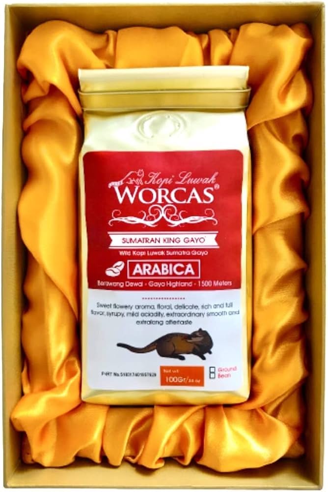 Amazon | WORCAS 【豆のまま/100g】 スマトラ産 コピルアク ジャコウ