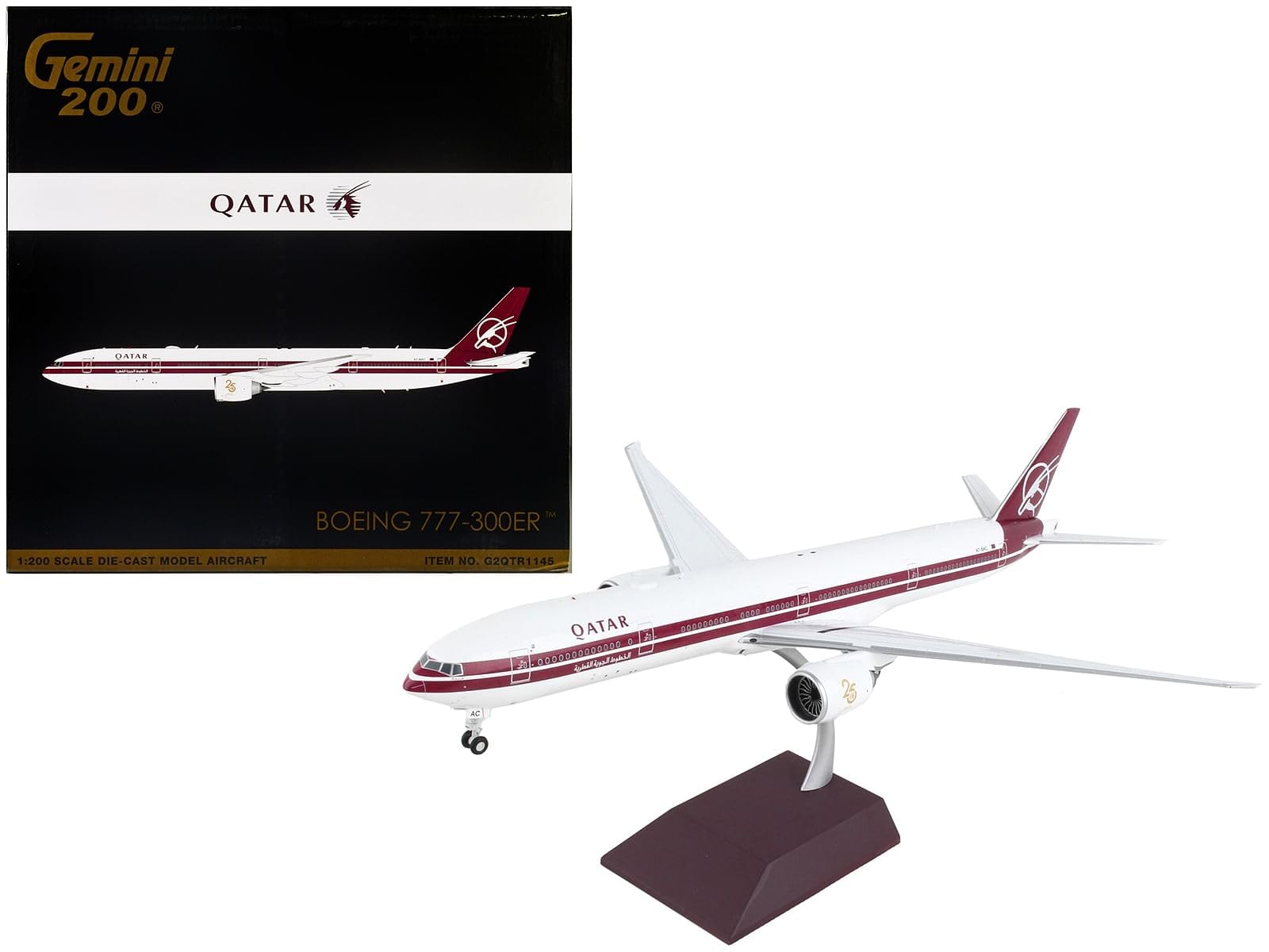 Amazon.co.jp: Gemini200 1/200 777-300ER Qatar Airways 25th