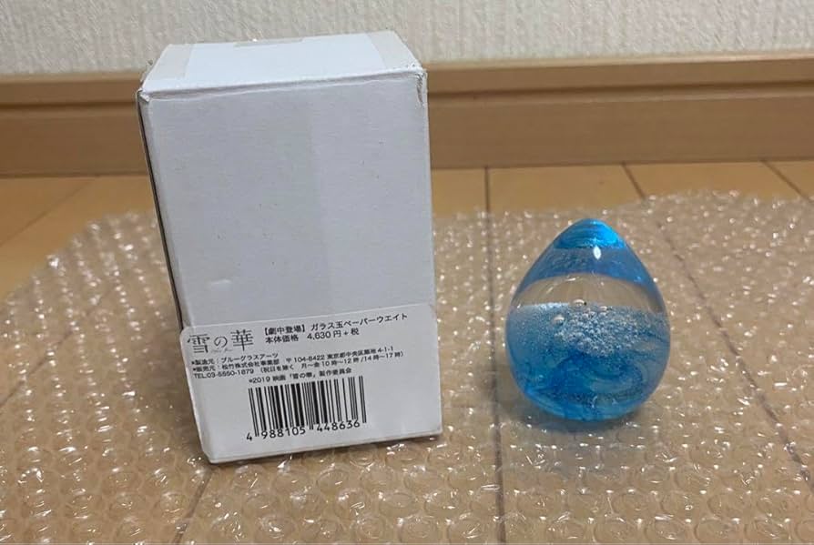 Amazon.co.jp: 劇中登場 ガラス玉ペーパーウエイト 雪の華 SKL30Y