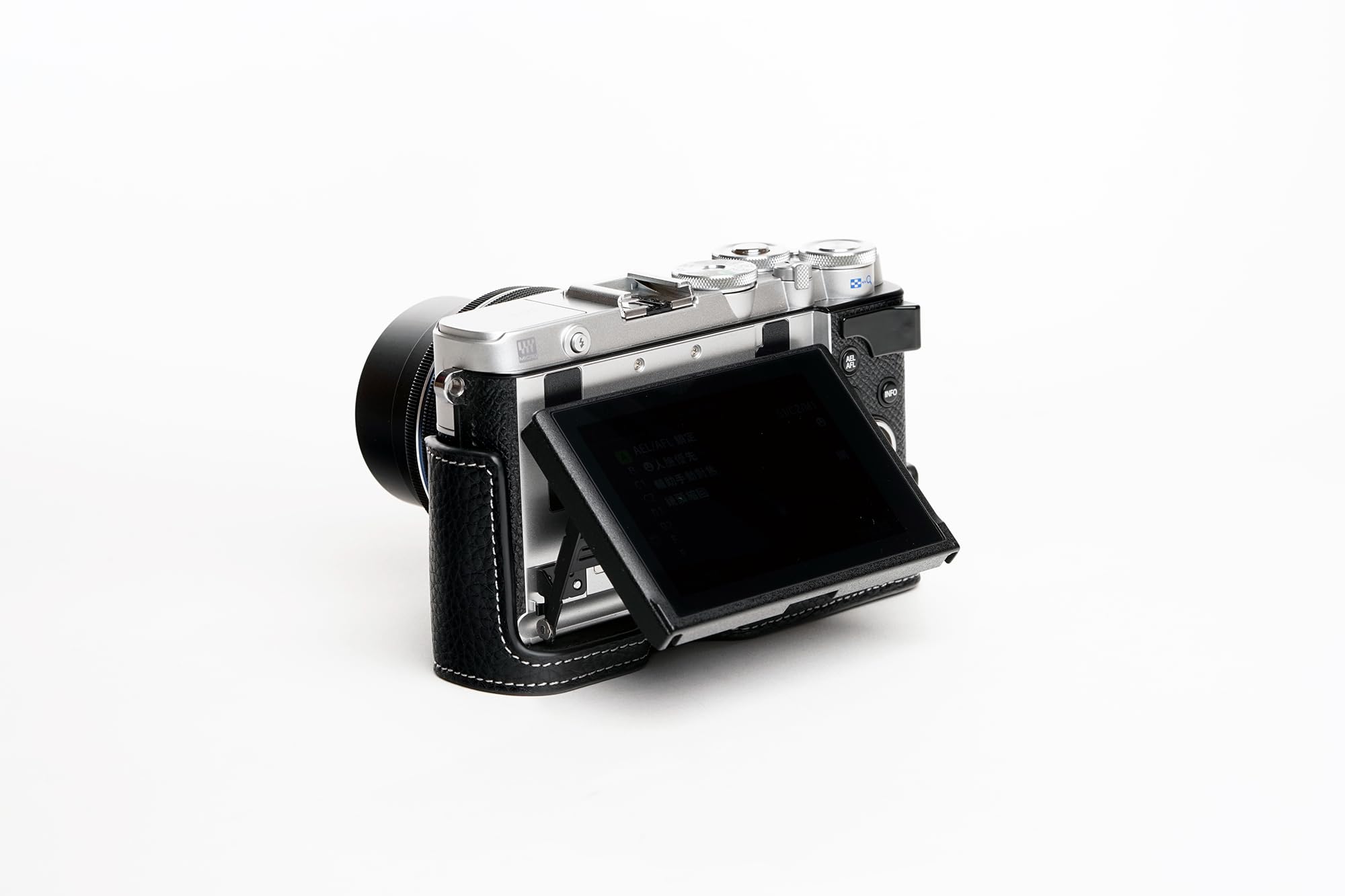 Amazon | TP Original ハンドメイド 本革 ハーフカメラケース バッグ