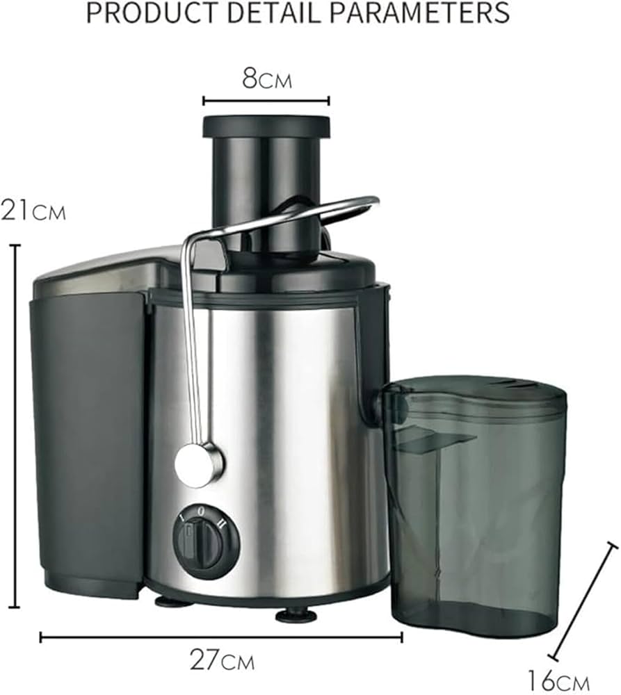 ⭐️切らずそのまま投入！たっぷり絞れる⭐️ スロージューサー 10.8cm