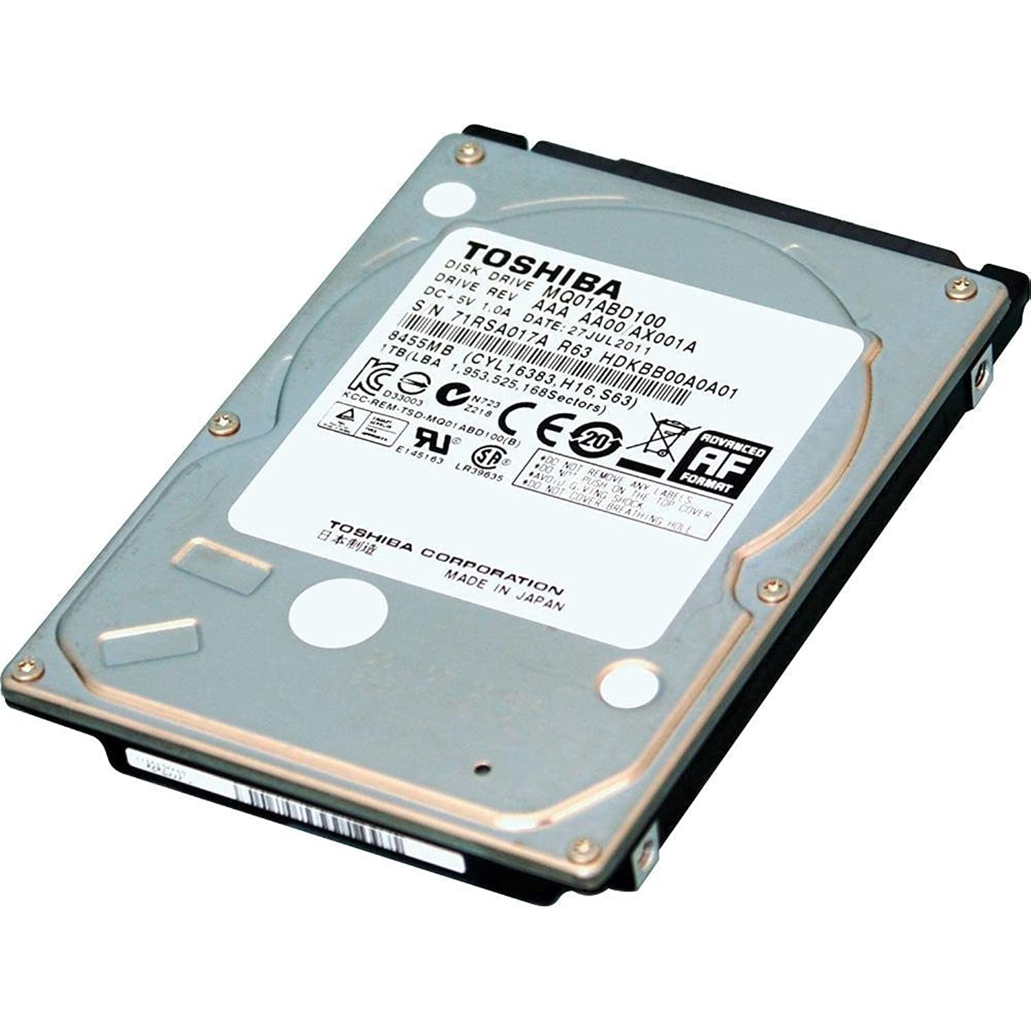 内蔵型ハードディスクドライブ TOSHIBA MQ01ABD200 2000GB HDD 5400RPM