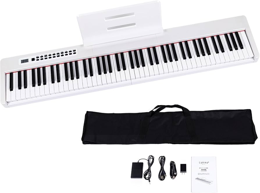 CARINA折りたたみ電子ピアノ 88鍵盤 ZE0088 ホワイト 楽天市場】【最新