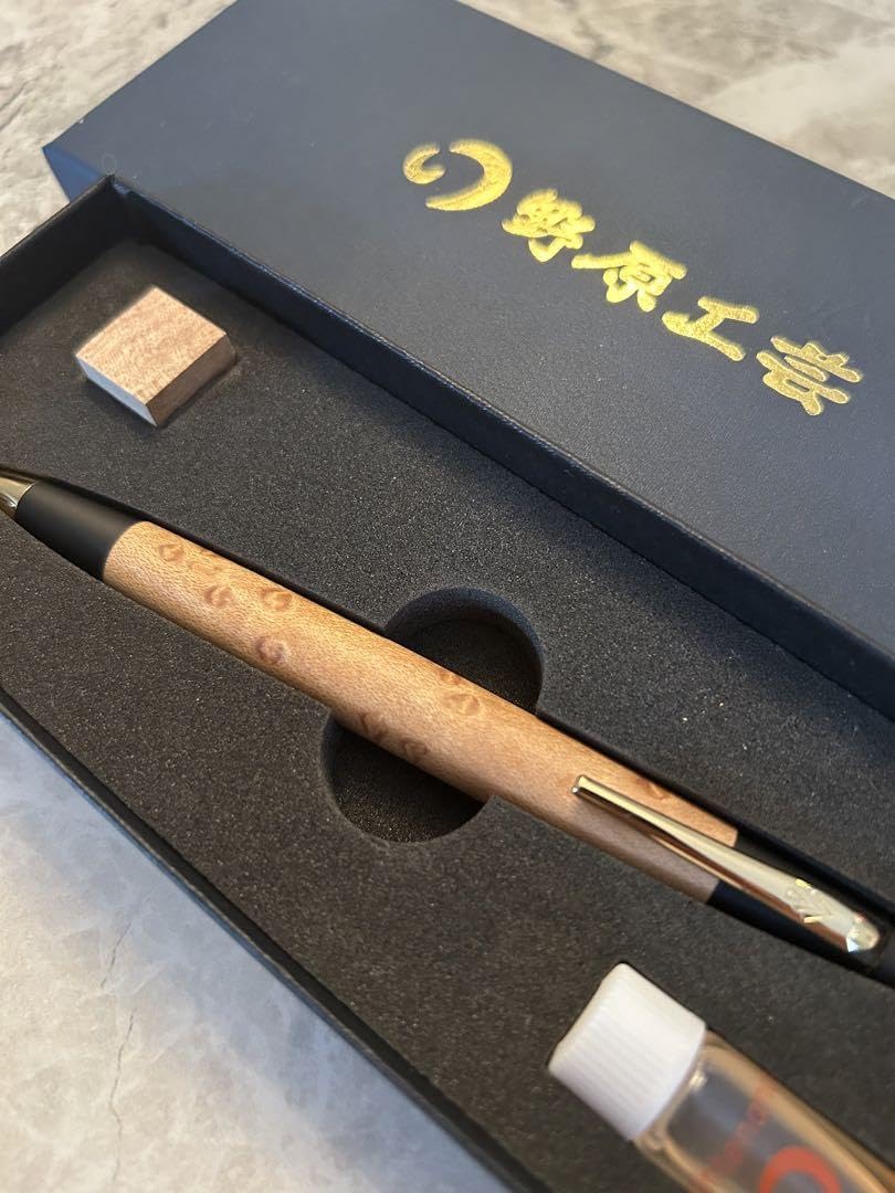 野原工芸 バーズアイメープル・スタビ（紫）シャープペンシル 野原工芸