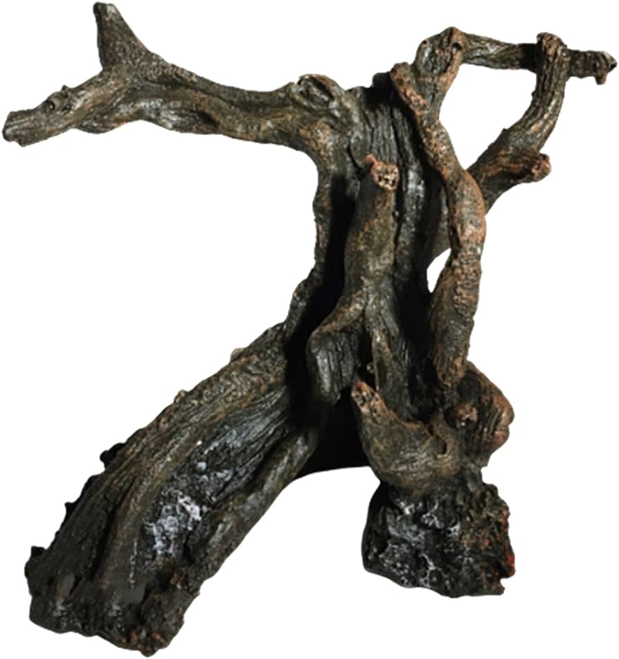 Amazon.co.jp: heizi 爬虫類 登り木 流木 隠れ家 水槽 テラリウム