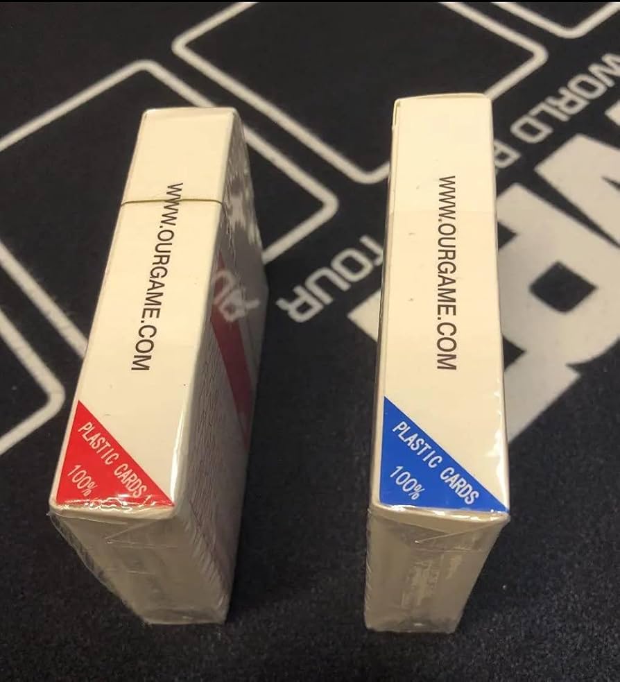 トランプ ポーカー専用 WPT専用 赤青セット 10個ずつ トランプ