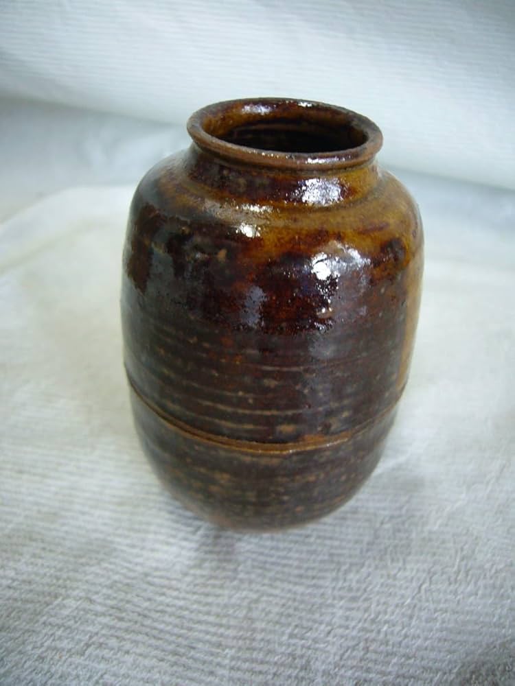 茶道具瑞光窯造佐々木八十二作筒井写瀬戸茶入仕覆付共箱V8900