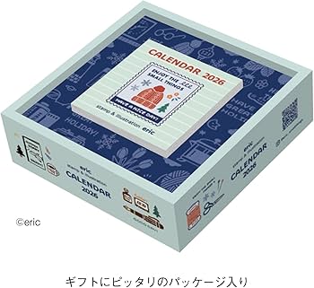 Amazon | 新日本カレンダー 2026年 カレンダー 日めくり eric color