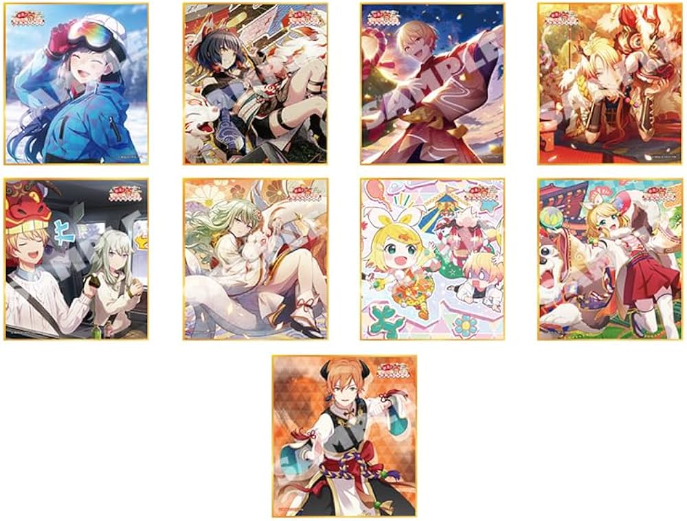 プロセカ ミニ色紙 8枚まとめ売り 草薙寧々 鏡音リン プロジェクト